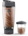 Promixx Pro Shaker Flaske | Oppladbar, kraftig for glatte proteinshakes | inkluderer tilleggslagring - BPA Gratis | 20oz Cup (Graphite Gray)