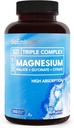 BioEmblem Triple Magnesium Комплекс 300mg of Magnesium Glycinate, Malate, & Citrate for М'язи, Нерс, & Energy High Absorption Vegan, Non-GMO 180 капсули