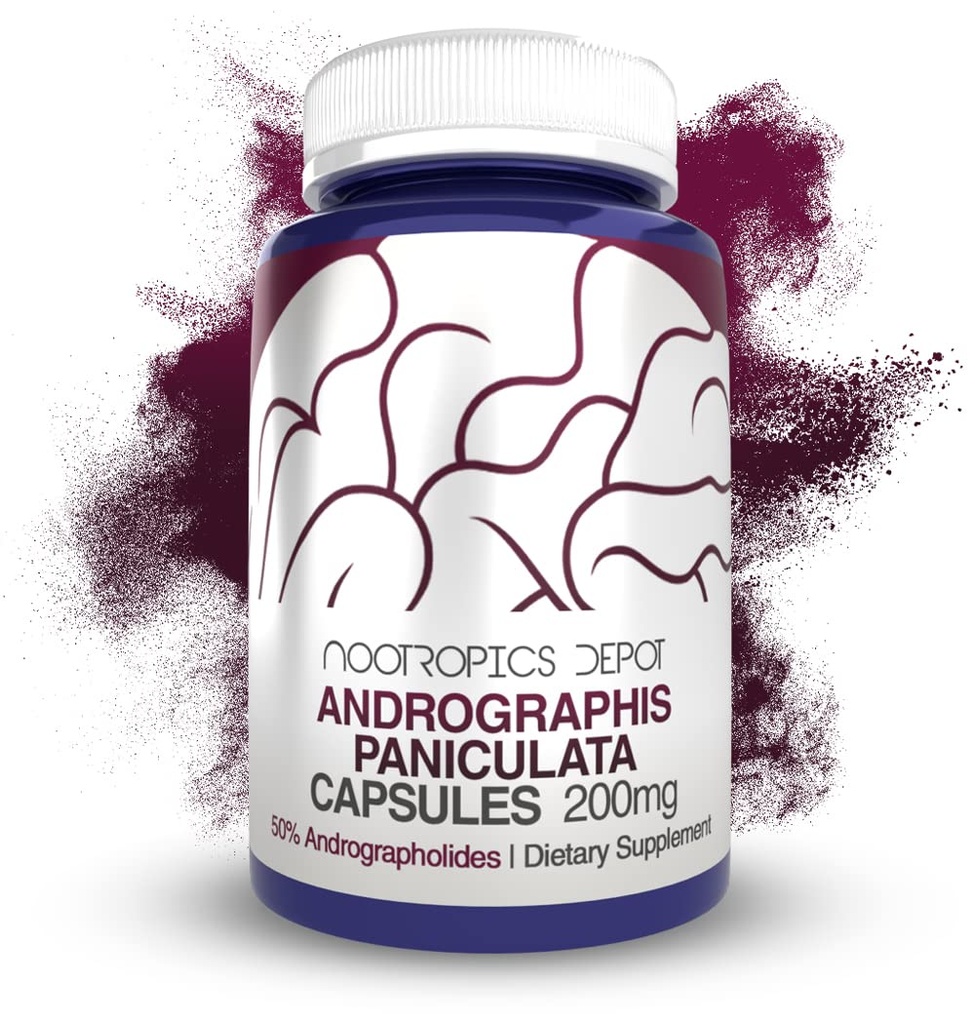 Andrographis paniculata Capsules | 200mg | 60 Count | 50% Andrographolides | Supports Immune Function | Supports Cellular Function