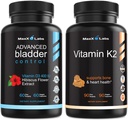 Advanced rakko Control Supplement for Women & Men 60 Caps + K2-vitamiini täydentää - Full Spectrum K2-vitamiini MK7, MK4 & Kalsium - 90 kapselia