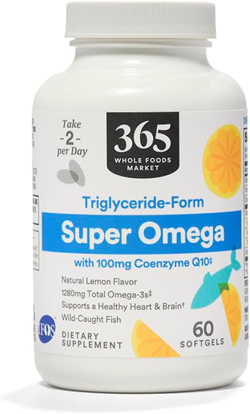 365 by Whole Foods Market, Super Omega + CoQ10, 60 Count