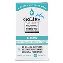 GoLive Probiotics & Prebiotics for Women and Men Glow for Beauty, Sugar-Free Synbiotic Powder. +25 Bllion CFUs; 10 Clinical Strains for Healthy, Immune & Digestive Health, 10 Count (Pack of 1)