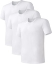 DAVID ARCHY Böyük Qadınlar Undershirt Bamboo Rayon Moisture-Wicking Crewneck T-Shirts Kişi, 3 və ya 5 Pack üçün Stretch Tees