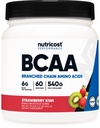 Nutricost BCAA Powder (Strawberry Kiwi) 60 Servings - Optimal 2:1:1 Ratio