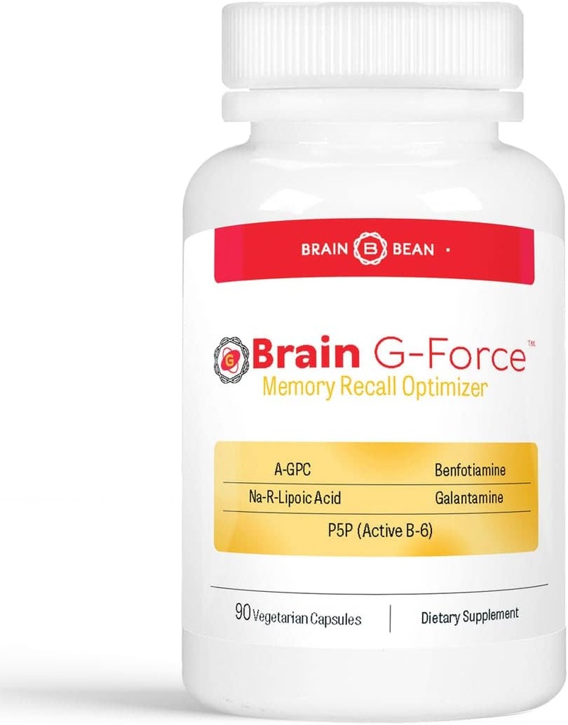 Brain G-Force ppy per a una funció intel·lectual Optemal Icon amb Galantamina, Àcid R-Lipoic, A-GPCP, i Benfotimina Cde 45 Servings