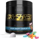 EHP Labs OxyShred 하드 코어 슈퍼 Dosed Pre 운동 분말 - L 글루타민과 Preworkout 분말 & Acetyl L 카르니틴, 에너지 부스트 음료 - Caffeine의 275mg - Sour Crawlies, 40 서빙