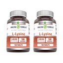 Amazing Formulas L-Lysine 1000mg Amino Acid Tablets Supplement | Non-GMO | Gluten Free | Made in USA (180 | 2 Pack)
