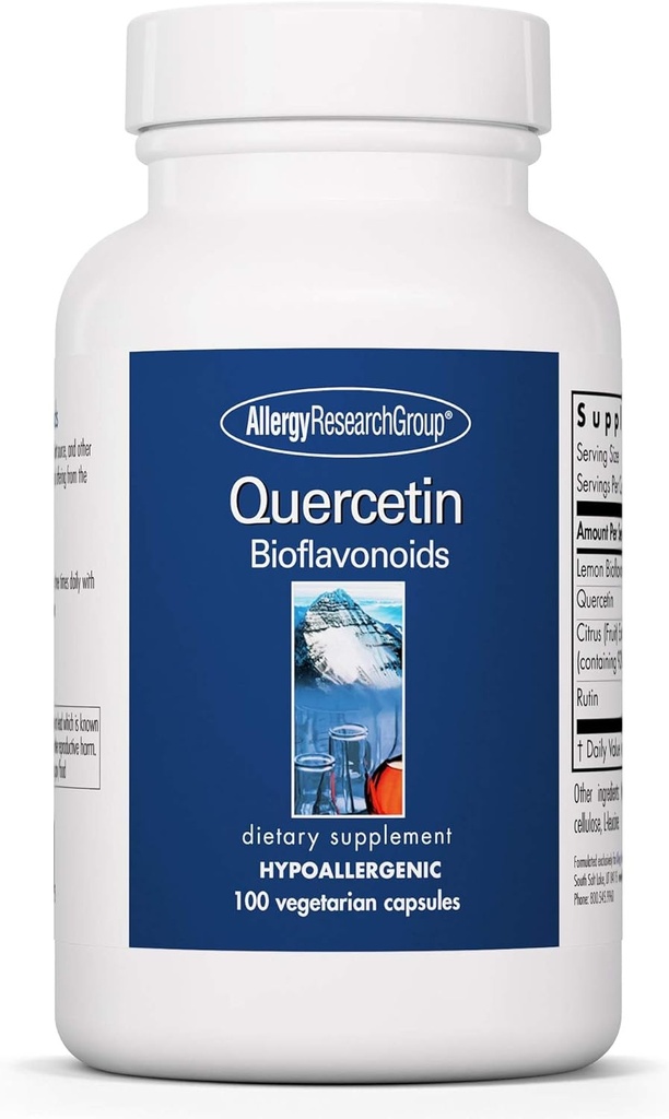 Grup d'Energia Quercetin Bioflavooids - complex de Llimona Bioflavonoide, Rutin, Citridor, Hesperidin, Vegetarian Capules - 100 comte