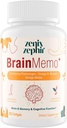 Memory Focus Supplement - Gehirnunterstützung mit Omega-3, Bacopa und Plasmalogen für verbesserte kognitive Funktion - Konzentration und Gedächtnis - Non-GMO, 60 Softgels