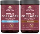 Eski Beslenme Multi Collagen Protein Toz, Vanilla, 24 Hizmet + Çok Kolajn Protein Toz, Çikolata, 24 Hizmet