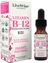 LiveWise Naturals Vitamina B12 Drops Líquidos para Crianças Crianças e Crianças I Metilcobalamina e Adenosilcobalamina