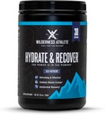 Wilderness Athlete - Hydrate & Recuperar ANTE Liquid Hydration Powder Electrolyte Drink Mix - Recover Faster with Bcaas - Hydrate Powder with 1000mg of Vitamin C - 30 Serving Tub (Blue Raspberry)