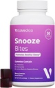 VitaMedica Snooze Sleep Gummies - Melatoniinivapaa, Zero Grogginess - L-Theanine, Kamomilla, Passionflower & Lemon Balm - Uniapu Gummies aikuisille - 30 Count