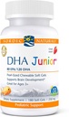 Nordic Naturals Pro DHA Junior, Fresa - 180 Mini Chewable Soft Gels - 250 mg Total Omega-3 con EPA &amp; DHA - Desarrollo del cerebro y función visual - No GMO - 45 Servimientos