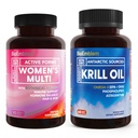 BioEmblem Antarctic Krill Oil Supplement and Women's Multivitamin