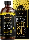 MAJU's Black Seed Oil 16oz: 3X Thymoquinone, Cold Pressed, 100% Turkish Black Cumin Nigella Sativa Seed Oil (Better Than Organic), Non-GMO, 100% Liquid Pure Blackseed, Glass Bottle