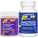 Natural Stacks Magtech Magnesium + Sleep Magnesium Citrate Gummies Bundle - 4 Forms of Magnesium - Supports Relaxation and Brain Health* - 210 Pieces