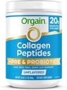 Orgain 水解Collagen Peptides + 女性和男性的先生和亲生药粉, 20g 草药Collagen, 1亿 CMU - 支持消化剂, 发型, 皮肤和联合健康, 非GMO, I & III, 1lb