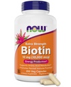 NOW Foods Extra Strength Biotin 10,000mcg / 10 mg - 200 Count - Hair, Skin, Nail - Supplement for Men and Women - B7 Vitamin - Vegetarian, Vegan, Non-GMO
