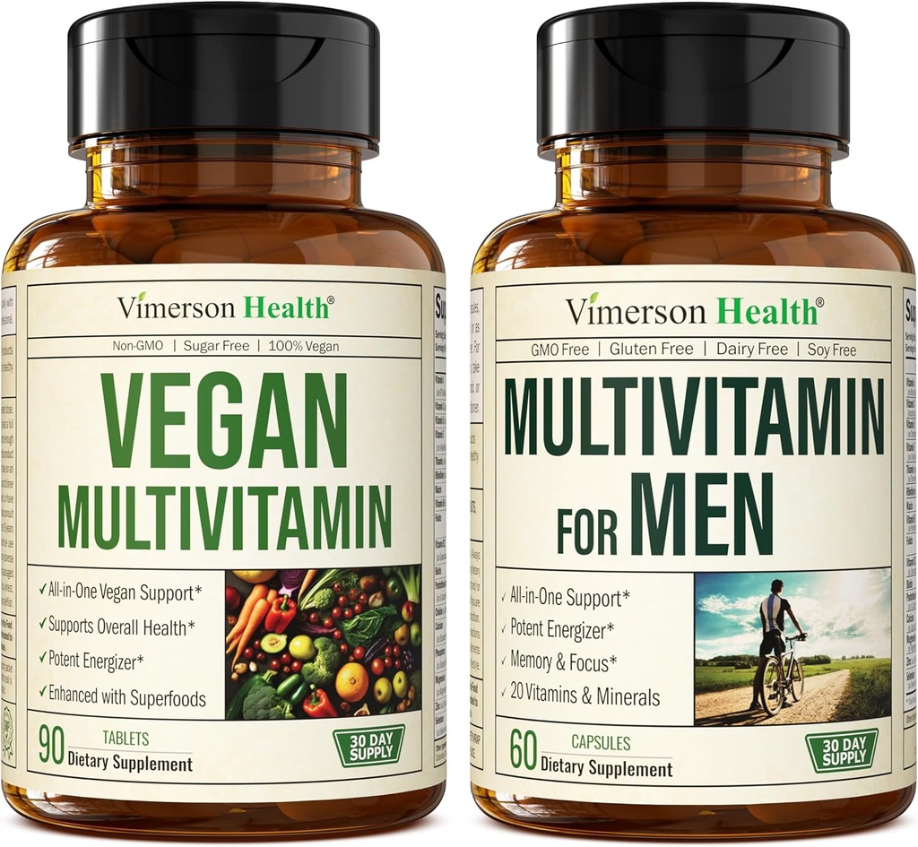 Vegán multivitaminok vegánoknak és vegetáriánusoknak & teljes multivitamin férfiaknak