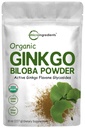 Micro Ingredients Organic Ginkgo Biloba Extract Powder, 8oz | Naturally Occurring Ginkgo Flavone Glycosides | Herbal Supplements for Women & Men | Non-GMO, Vegan Friendly