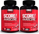强制因子 SCORE !, 2- Pack, 硬核硝基氧化物助推剂 用于L- Citrulline, Yohimbe, Black Maca & B Vitamins 增加 Stamina, 最大化物理性能, 240平板