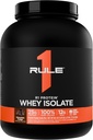 Articolul 1 Proteina R1 Whey Izolat - cu 25g Proteina & 6g BCAA Exclusiv din surse izolate și hidrolizate pentru recuperarea antrenamentului (5 lire*, ciocolată Fudge)