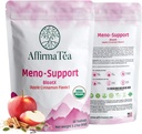 Meno-support BloatX Organic Menopause Relief: Balances & podpira vroče bliskavice, Hormone, Moods Swings, Night Sweats, & Bloating W/Black Cohosh, Red Clover & Dong Quai. Naravni Apple-Cinnamon Flavor.