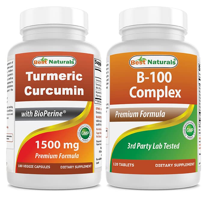 Turmeric Curcumin 1500mg & B-100 Complex