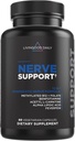 Livingood Daily Nerve Support Supplement for Women ' Men, 12-in-1 Nerve Health Formula with Methylated B12, Folate, Benfotiamine, Alpha Lipoic Acid & Feverfew, Gluten Free, Non-GMO, 60 cápsulas