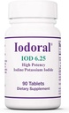 Oppomox Iodorral 6.25 mg - Iodine Supplement for Thourroid, Lougol Resure, Daily Entitions and Minurals, High Potentient Iodine Tables - 90 Tables 1-Pack.