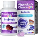 Medikuaren CHOICE Probiotikoak haurrentzat - 7 Diverse Strains, Organikoa Prebiotikoak, Bitaminak eta Mineralak - Clinically Stud L. Rhamnosus - Immune & Digestive Support - No Sugar or Artificial Dyes - 60ct