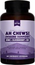 Natural Rhythm Ah Chews! Imneune Booster Lozenges per a nens i adults, No hi ha afegit Sugar, amb Elderberry, Zinc & Vitamina D3, 60 Capsules
