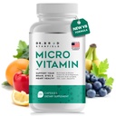 Dr Brad MicroVitamin | Methylated Multivitamin + Lutein/Zeaxanthin + D3/K2 | B-Complex (P5P, Methylfolate, Methyl-B12) + Chelated Trace Minerals + Magnesium Taurate + TMG + Hyaluronic Acid + Lycopene