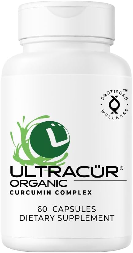 UltraCur Organic USDA Certified - LPSTM Kurkuma Curcumin - The Curcumin You Can Feel!TM US Patentierte Technologie - 70% der Menschen fühlen sich in einer Woche, 50% in 24 Stunden! (60 Count)