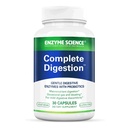 Enzyme Science Complete Digestion - Digestive enzymes for women and for men with probiotics - 3-in1 Gut Health Support for Digestion - Digestive health – Enzimas digestivas y probioticos - 30 Capsules