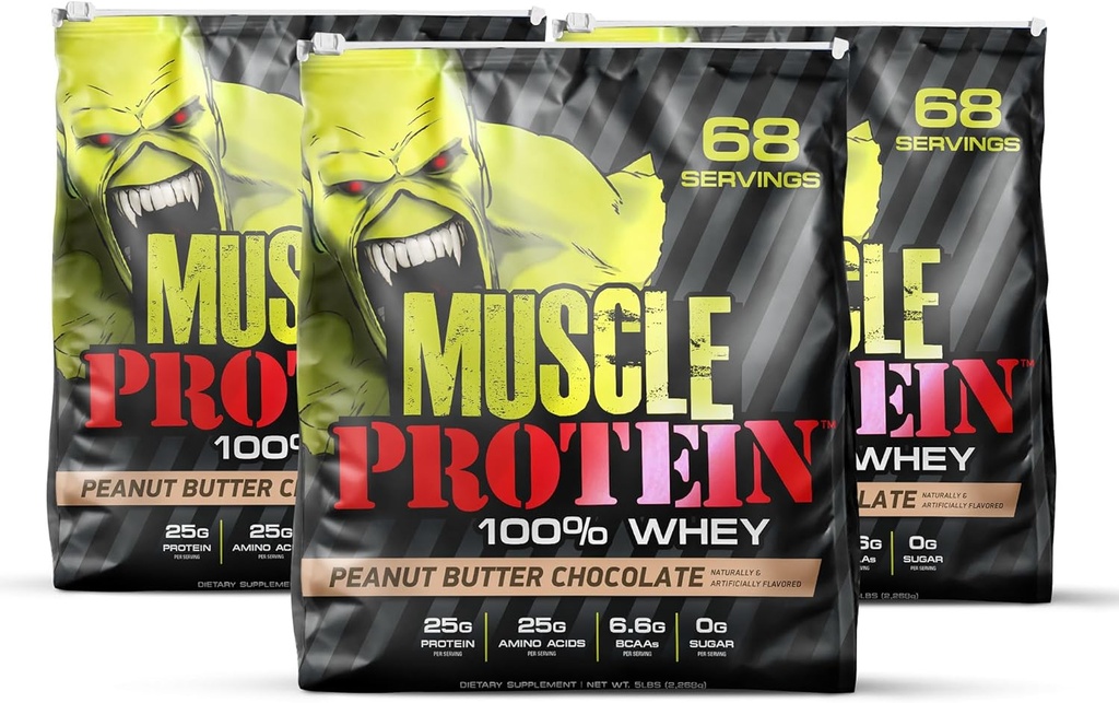 COLOSSAL LABS cơ bắp Whey Protein Flavored Protein Powder, 25,000mg Amino acids/Serving, Cold Facking May Vary) (15 hits of 3), Small Butter)