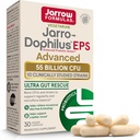 Jarrow Formulas Jarro-Dophilus EPS Advanced, 55 миллиардов пробиотиков CFU, пищеварительная поддержка для взрослых, 30 капсул с пробиотическими добавками, до 30 дней поставки
