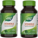 Nature 's Way Witamina E, D- Alpha Tocoferol, Essential Antioksydant, Pomaga Neutralize Free Radicals *, 268 mg na serwowanie, 100 Softgels (Packaging May Vary) - 2 opakowania