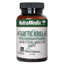 NutraMedix Antarctic Krill Oil 500mg - Fish Oil Supplement - Omega-3s (EPA & DHA) + Astaxanthin - Red Krill Supplement for Joint, Immune, Heart, Liver & Brain Health Support (60 Softgels)