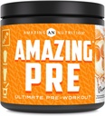 Amazing Nutrition Amazing PRE | Ultimate Pre-Workout əvvəl əvvəl əvvəl və 30 Xarici Pudrası - 2.5 Grams BCAA Xidmət (30 Xüsusi Orange)