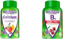 Vitafusion Vitamines gommy calcium à croquer pour les os et les dents Soutien et vitamine B12 Gummy Vitamines pour le métabolisme énergétique et le système nerveux Soutien de la santé