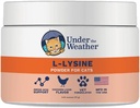 Under the Weather Pet L-lysine Powder Cat supplement ) Natural Vet Formulated Lysine Powders for Cats and Kittens ) Promotes Balance Healthy Immune Support and Boost Overall Health Response (2.54 Oz)