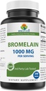 Brieofood Hypromelain 1000mg per Serving 240 Tablets - Proteolytic Digestive Enzyme - Podporuje zdravé trávenie, Spoločné zdravie, živina Absorpcia