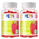 Pets Purest Glucosamine Chondroitin Gummies with MSM & Elderberry Extra Strength - Joint Support, Antioxidant Immune Support Supplement for Adults, Men & Women.(2 Pack) Strawberry