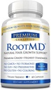 RootMD - Stimulasi Perkembangan Rambut, Rejuvinate Follicles, Impreve Scalp Circulation - Biotin, Copper, Tocheryl Acetate, Saw Palmetto - Semua Vegan Alam Friendly - 60 Capsules