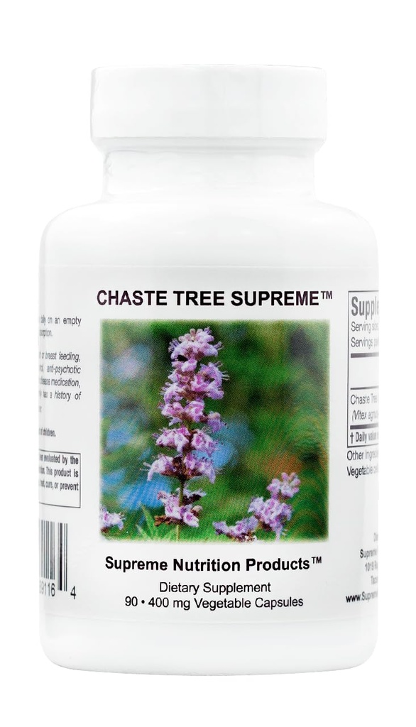 Supreme Nutrition Chaste Tree Supreme, 90 Pure Vitex Vegetarian Capsules