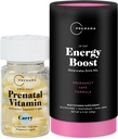 Premama Prenatal Vitaminas energija Boost Drink Mix & Prenatal Support Bundle, Omega 3, B Vitaminai, DHA, Folate, 28 Paslaugos