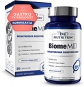 1MD Nutrición BiomeMD Probióticos TEN 62 Billion CFUs, 15 Estrados Integrales - Pro &quot; Prebióticos TEN Doctor-Formulado para Salud Digestiva &quot; Apoyo Inmunitario TEN 30 cápsulas
