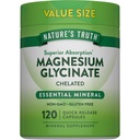 Nature's Truth Magnesium Glycinate 200mg | 120 Capsules | High Absorption Chelated Magnesium | Non-GMO & Gluten Free Mineral Supplement